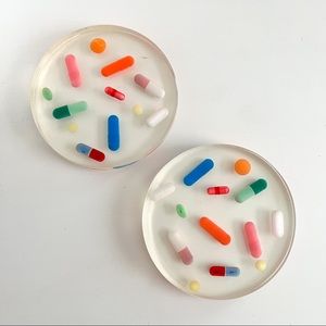Tart by Taylor Classic Pill Coasters - Set of 2